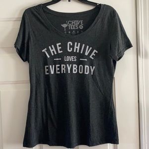 Black short sleeve fitted top